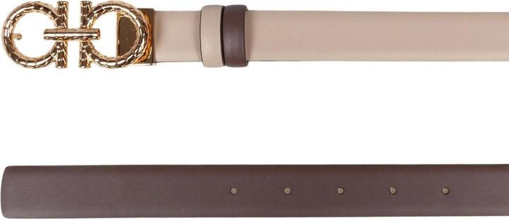 Produktbild Salvatore Ferragamo Ferragamo reversible and adjustable gancini belt in leather (100)