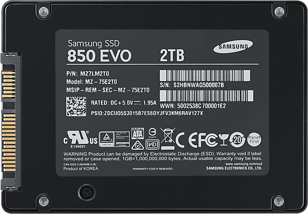 Productafbeelding Samsung 850 EVO Basis (2000 GB, 2.5")
