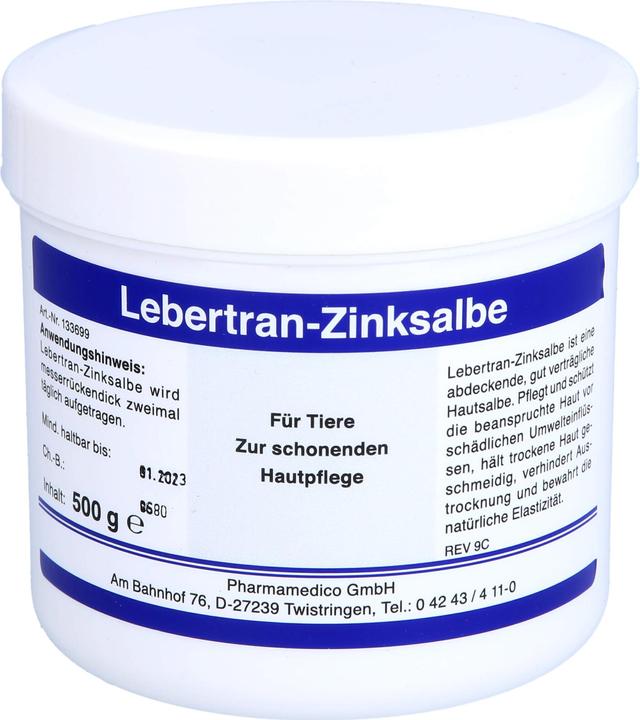 Produktbild Pharmamedico Chemische Fabrik Apoth. Franz Schmees Lebertran-Zinksalbe, 500 g Salbe