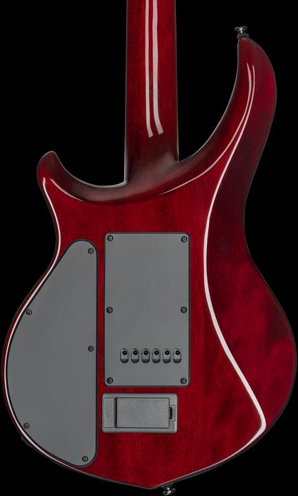 Actual product image E-Gitarre, Majesty 200X, Spalted Maple, DiMarzio, Blood Orange, Tasche (Electric guitar)
