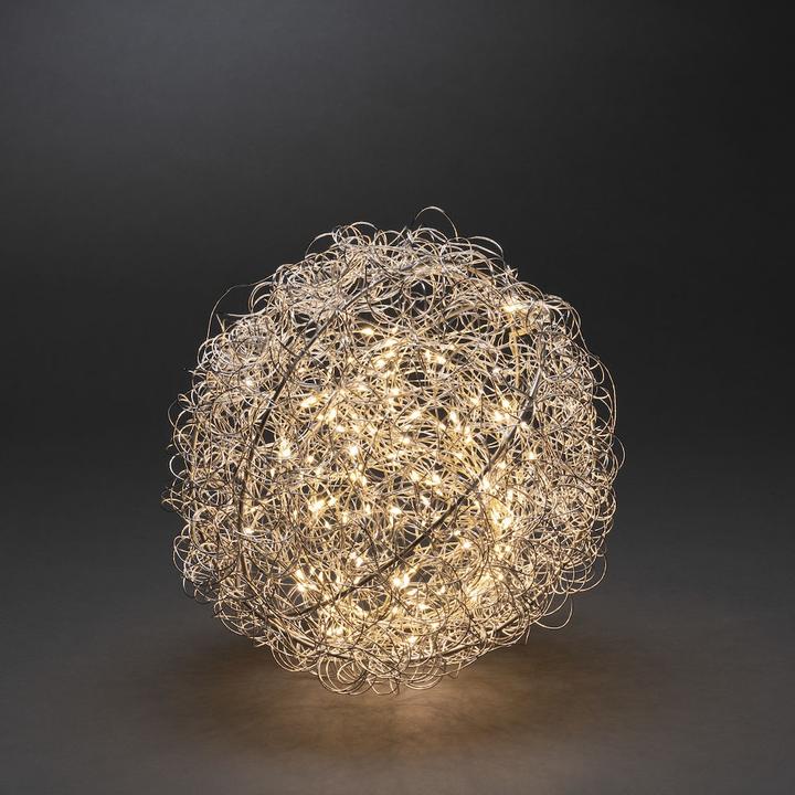 Produktbild Konstsmide Gnosjö LED Dekoration Drahtball D30cm 3515-303 Innen 160LED warmws Zultg 5m transparen