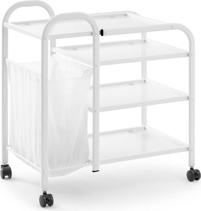 Actual product image Physa Cosmetic trolley with laundry bag 5 l - 4 Glass shelves