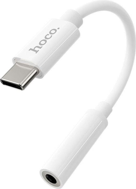 Produktbild Hoco - Audio Cable Adapter (LS30) - Type-C to Jack 3.5mm - White (0.15 m, 3.5mm Klinke (AUX))