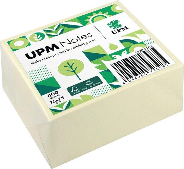 Productafbeelding UPM Notities Kleefbriefje 5820-01PG 75x75mm 400 vellen, grijs (75 x 75 mm)