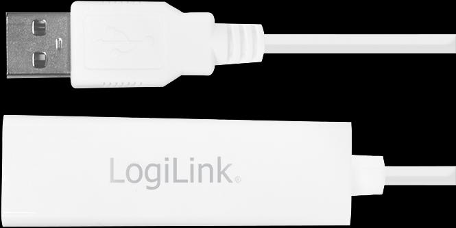 Actual product image LogiLink Ethernet adapter (USB, RJ45 (1x))