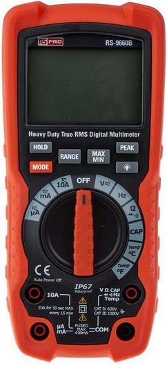 Image du produit Rs Pro Heavy Duty True RMS Digital Multimeter (CAT IV, CAT III)