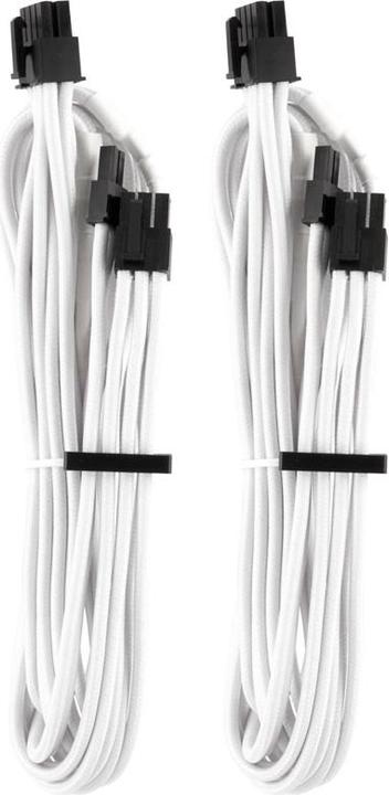 Actual product image Corsair Premium Sleeved PCIe single cable, double pack (Gen 4)