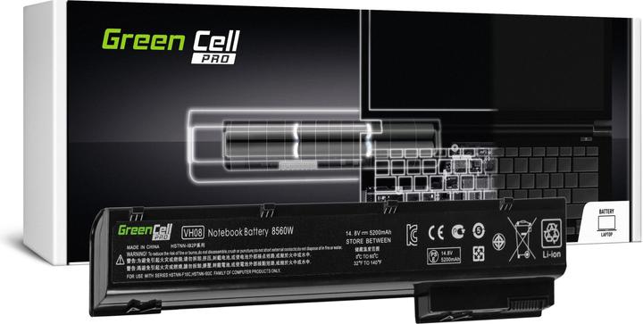GreenCell Batterie d'ordinateur portable PRO pour HP EliteBook 8560w - 8770w - 14.4V - 5200mAh (8 cellules, 5200 mAh)
