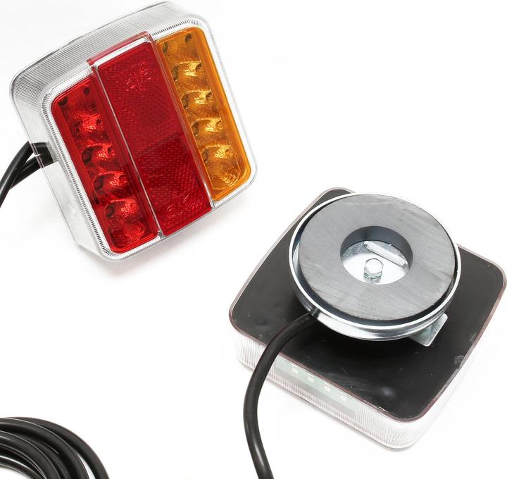 Image du produit Wiltec LED Rückleuchte 7-polig 12V Magnet Anhänger PKW Rücklicht Beleuchtung