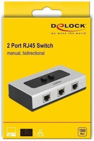 Produktbild Delock Gigabit LAN Switchbox 2Port manuell (2 Ports)