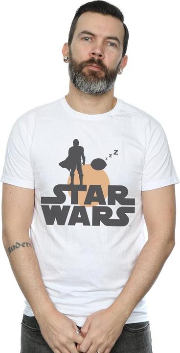 Produktbild Star Wars The Mandalorian Mando And The Child Silhouette TShirt (XXL)