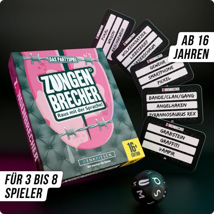 Actual product image Denkriesen Tongue twisters - "out with the language" - from 16 years onwards (German)