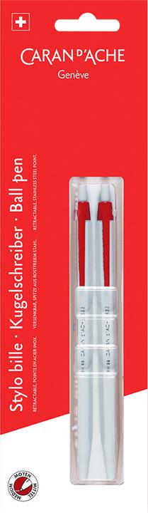 Image du produit Caran d'Ache 825 Kugelschreiber im Blister (Rouge, 2 x)