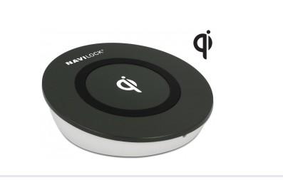 Image du produit Navilock Appareil mobile Qi Chargeur sans fil Appareils compatibles Qi : iPhone 8, 8 Plus, X Google Nexus 4 (5 W)