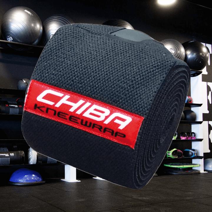 Actual product image Chiba Knee Bandage Black Line (One size)