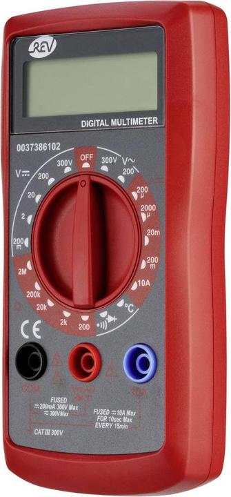Immagine prodotto REV Multimetro Temp.sw/rt Multimetro portatile digitale CAT III (CAT III)