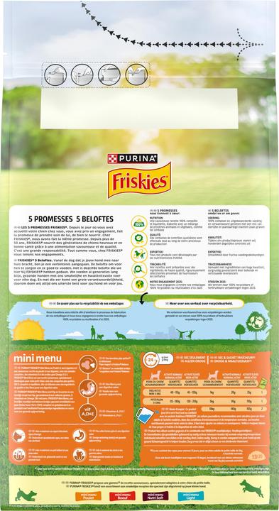 Nutritional values and ingredients Friskies Mini (Adult, 1500 g)