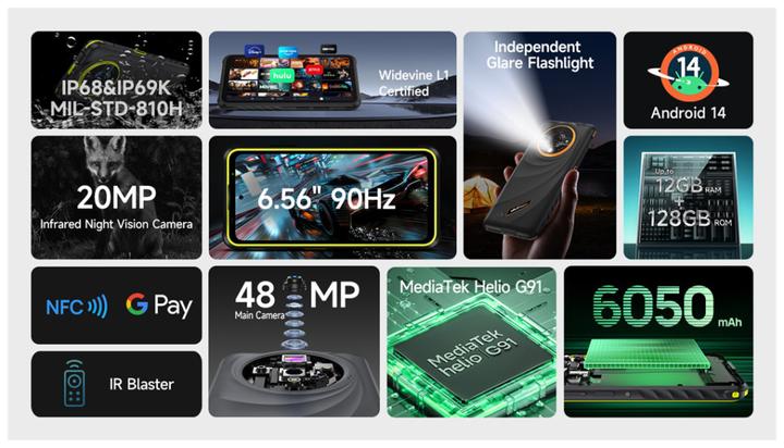 Produktbild Ulefone Armor X31 6/128GB black EU
