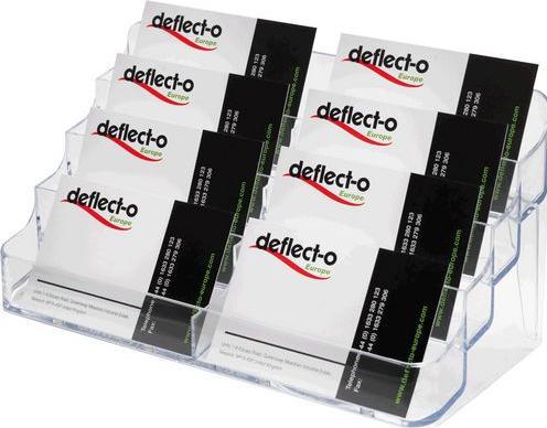 Image du produit Deflecto ® Présentoir pour cartes de visite non rempli 400 cartes Polystyrène transparent