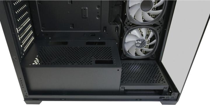 Image du produit LC-Power Boîtier MidiTower 715B black USB3.2/Audio,sans alimentation,SEAMLESS X (mATX, Mini-ITX, ATX)