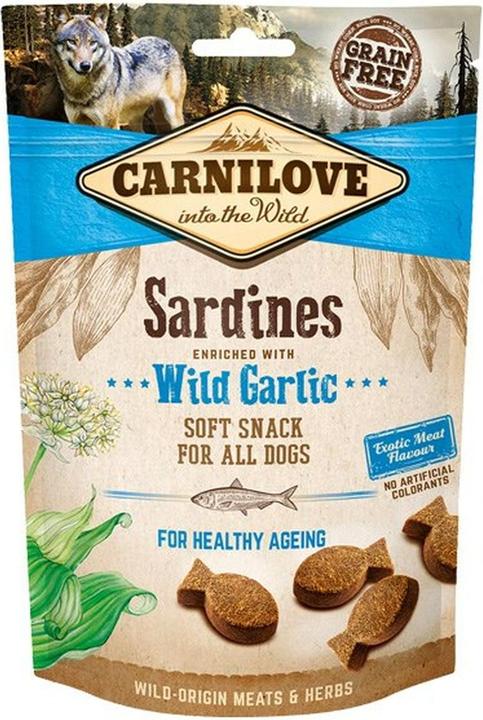 Carnilove Dog Soft Snack mit Sardine und Bärlauch (Adult, 1 Stk., 200 g)