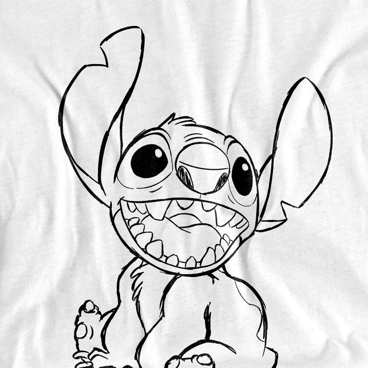 Immagine prodotto Lilo & Stitch Maglietta Ripetizione del Nome del Disegno Adulto Unisex (M)