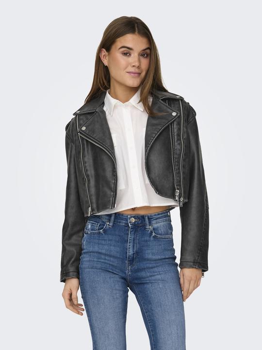 Produktbild Only Bandkragen Ärmelbündchen mit Reissverschluss Bikerjacke Bikerjacke (L)
