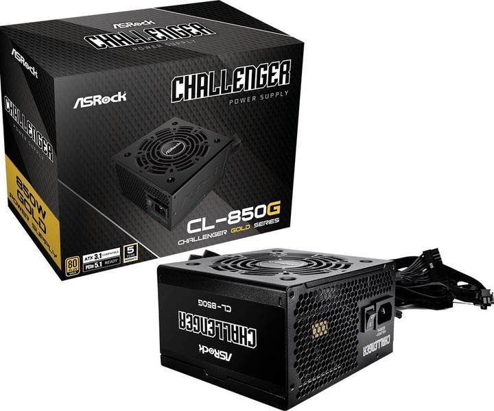 Produktbild AsRock Challenger CL-850G 850W 80+ Gold PSU (850 W)