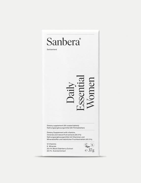 Valori nutrizionali e ingredienti Sanbera Donne Essenziali Quotidiane (90 Pezzo/i, Pillole)