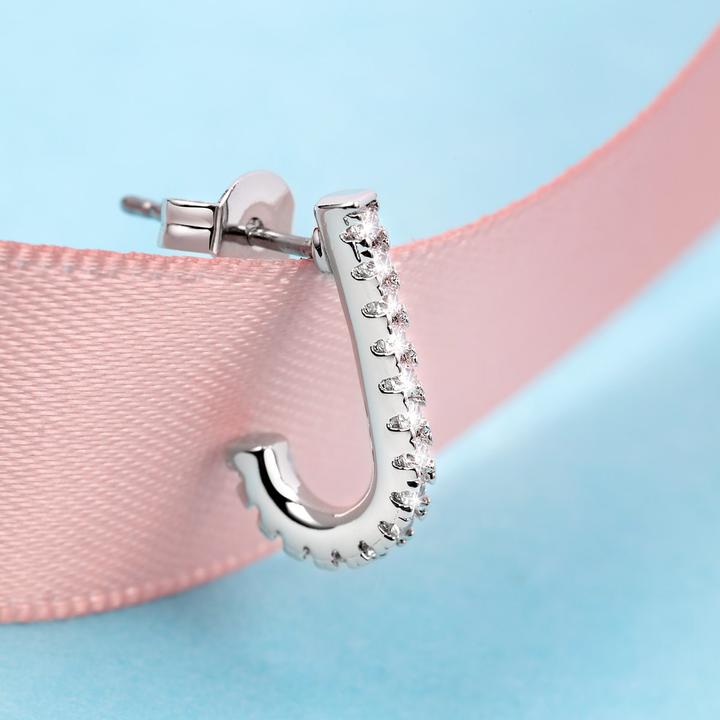 Produktbild La Petite Story Stud Earring + J With White (Messing)