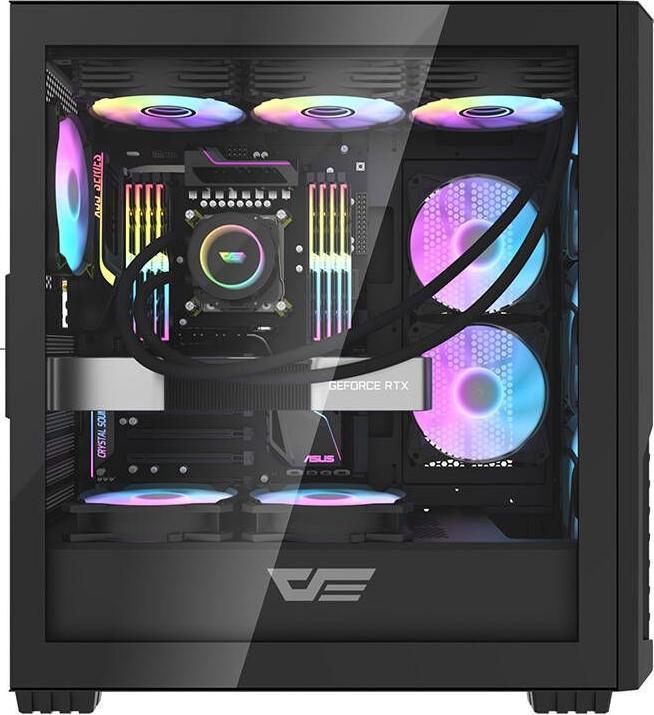 Produktbild Darkflash Tech Computer case DF2100 4 ARGB fans (black) (E-ATX)