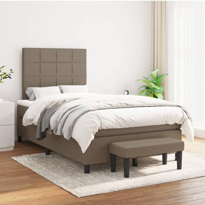 Produktbild VidaXL Bo x springbett mit Matratze 120 x 190 cm Stoff (120 x 190 cm)