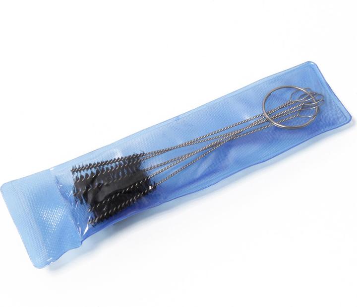 Wiltec Set di spazzole in nylon per la pulizia dell'aerografo 5 pezzi