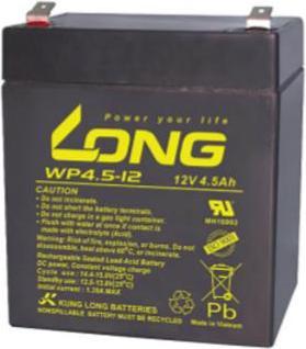 Long WP4.5-12 WP4.5-12 Batterie au plomb 12 V 4.5 Ah plomb-acide (AGM) (L x H x P) 90 x 10 (12 V, 4500 mAh)