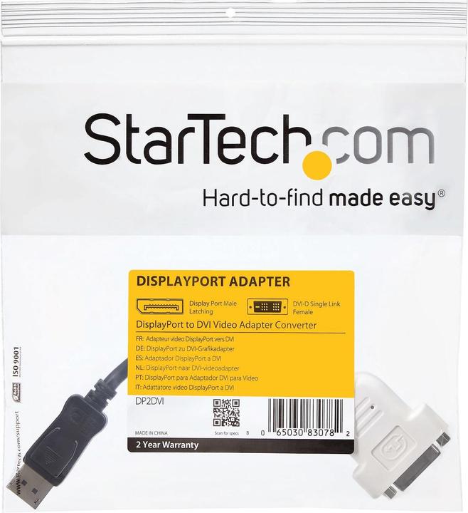 Actual product image StarTech Displayport Video Converter (DVI, 24 cm)