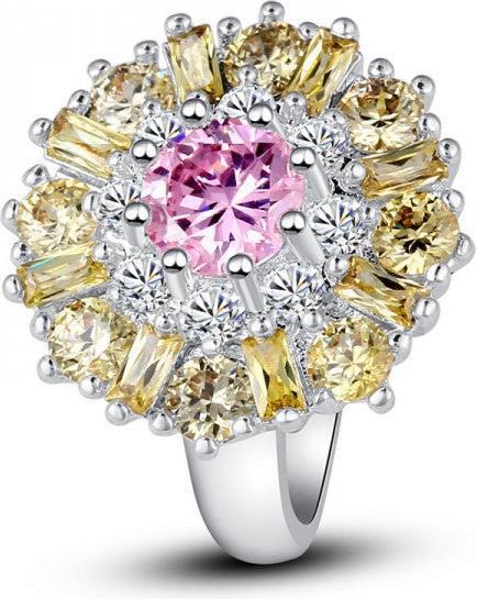 Image du produit Hermex Bague argentée avec topaze rose - taille 62 / Size 10 (10)