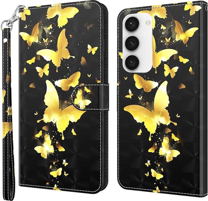 Immagine prodotto Cover-Discount Custodia farfalla effetto glitter oro (Samsung Galaxy S24)