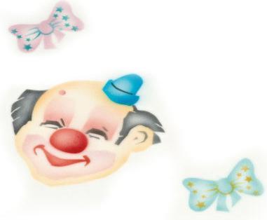 Actual product image Martellato Airbrush stencil clown Dimitri