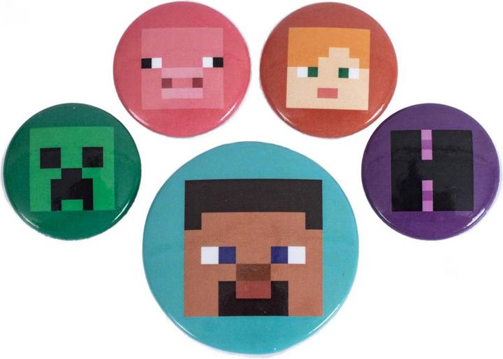 Produktbild Minecraft Schwein AnsteckerSet Knopf