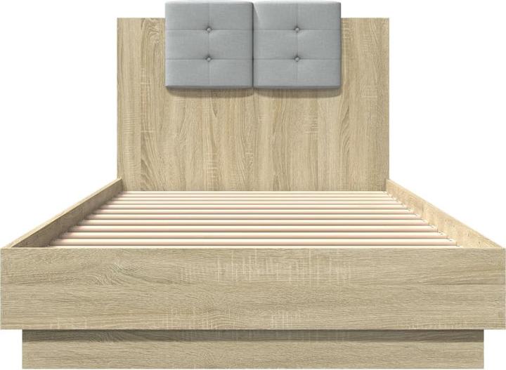 Immagine prodotto VidaXL Giroletto con testiera in rovere Sonoma (90 x 200 cm)