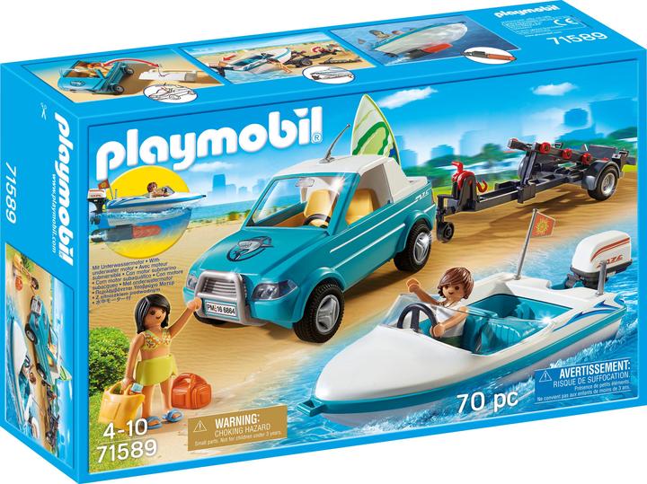 Playmobil 71589 Surfer-Pickup avec speedboat (71589)