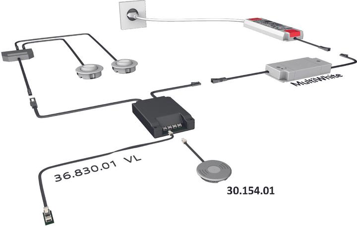 Productafbeelding Halemeier Sensorschakelaar voor installatie MultiSwitch2 Touch