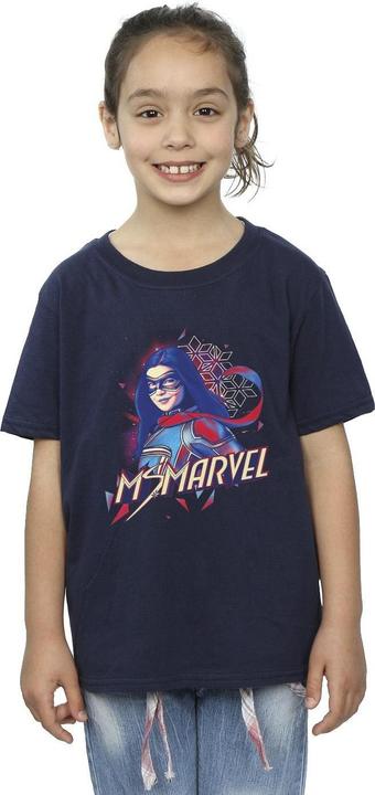 Actual product image Girls Ms Face Fade Cotton T-Shirt (128)