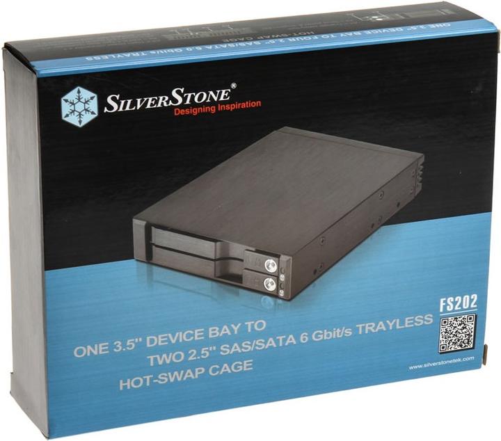 Image du produit Silverstone FS202 - Boîtier pour disque dur - 2.5" (6.4 cm)