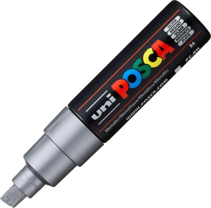 Produktbild Posca Marker PC-8K Keilspitze (Silber, 8 mm, 1 x)