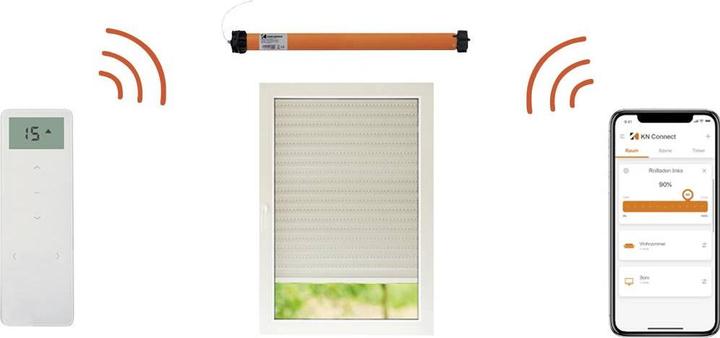 Actual product image Kaiser Nienhaus Radio tubular motor roller shutter drive Favorit