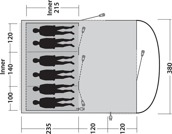 Produktbild Outwell Tent Sky 6 (111475) (Tunnelzelt, 21.10 kg, 6 Personen)