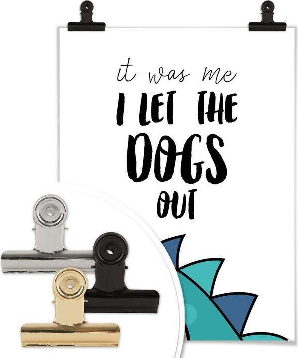 Produktbild Trenddeko I let the dogs out (30 x 40 cm)