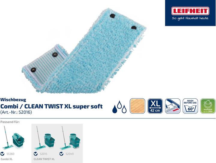 Actual product image Leifheit Housse CLEAN TWIST XL / Combi XL super soft 2 pièces (2 pcs.)