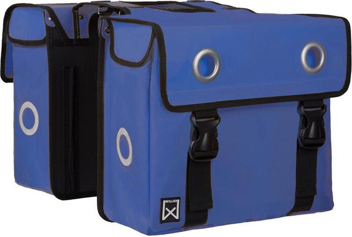 Produktbild Willex Wilex Doppelfahrradsack - Bisonyl - Blau - 40L (40 l, Gepäckträgertasche)